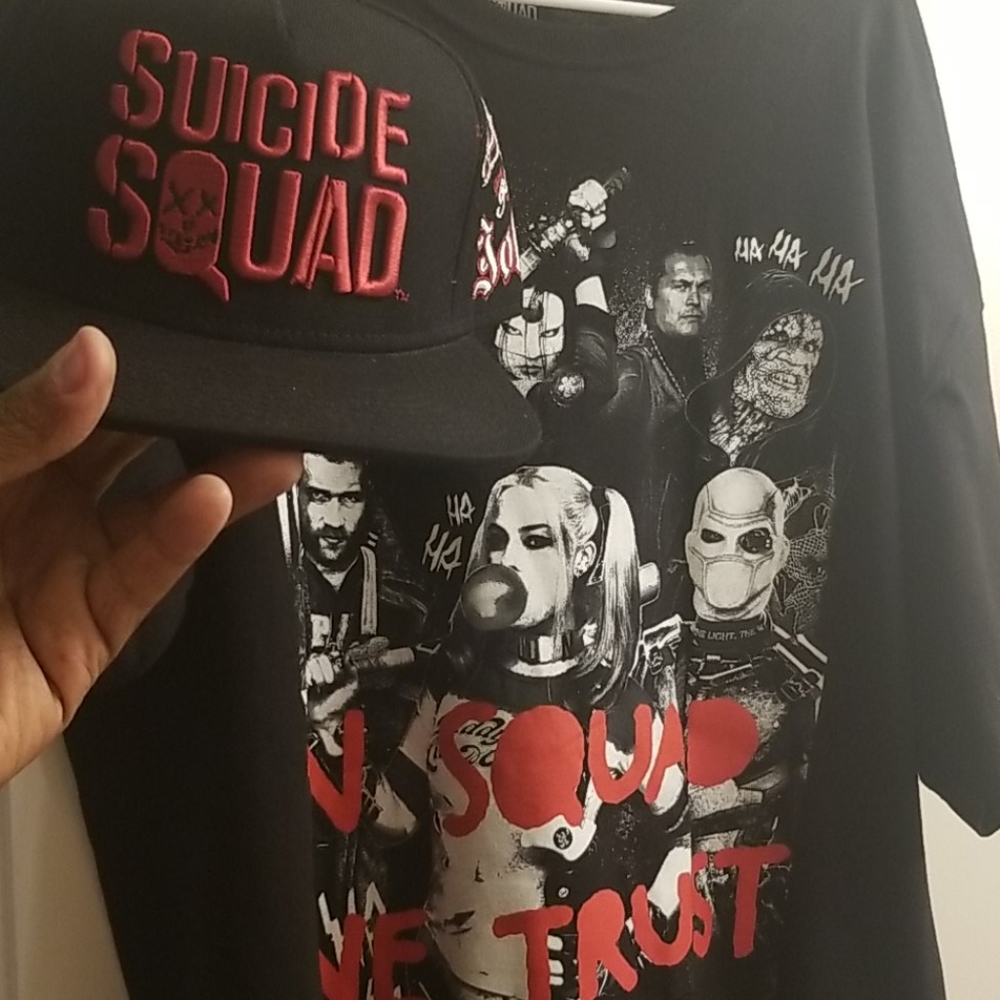Dc comics suicide squad hat and shirt - Picture 1 of 4